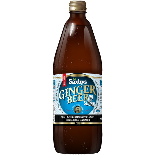 Saxbys Diet Ginger Beer 750ml