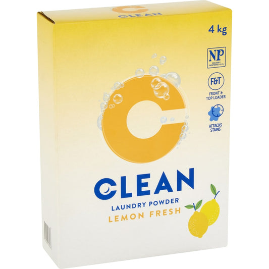 Clean Laundry Powder Lemon Fresh 4kg