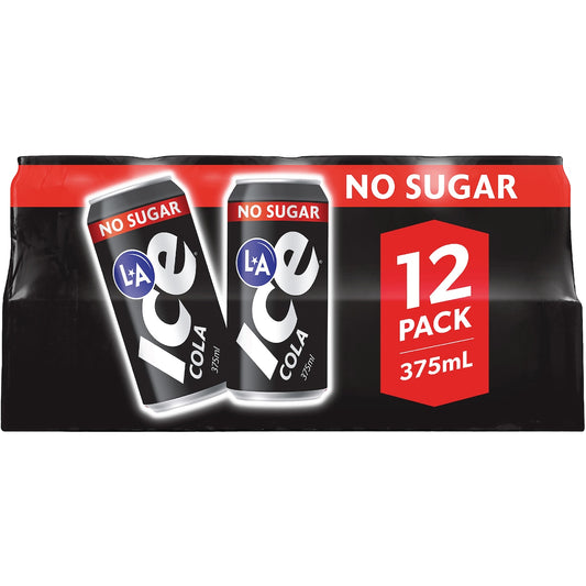 La Ice No Sugar Cola Cans 12 X 375ml