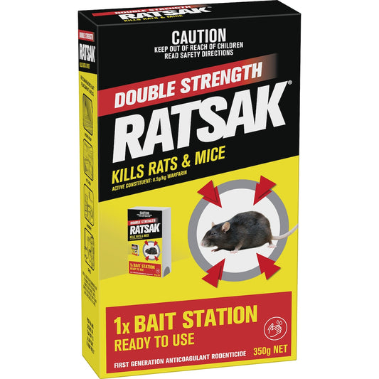 Ratsak Rat & Mouse Baits Double Strength 350g