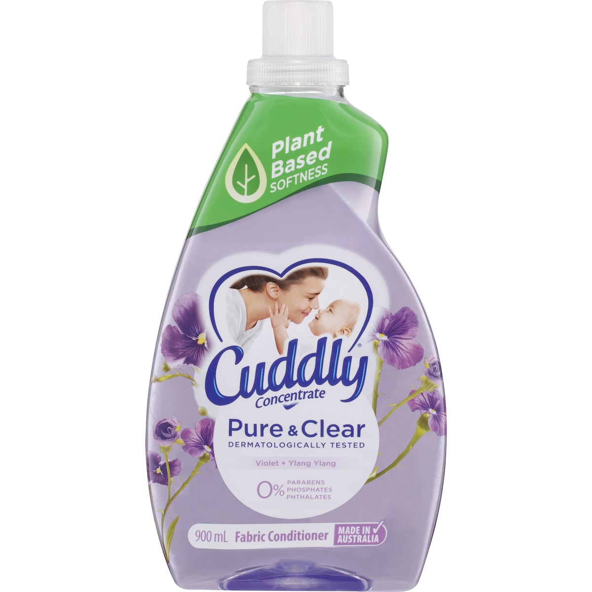 Cuddly Ultra Fabric Softener Pure & Clear Violet 900ml