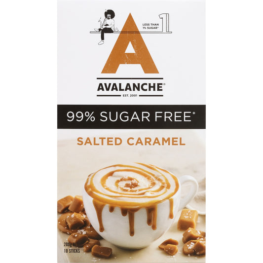 Avalanche 99% Sugar Free Hot Chocolate Salted Caramel 10 Pack