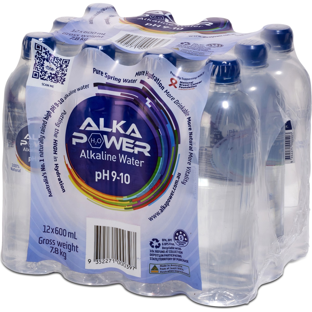 Alka Power Ph9-10 Alkaline Water 12 X600ml