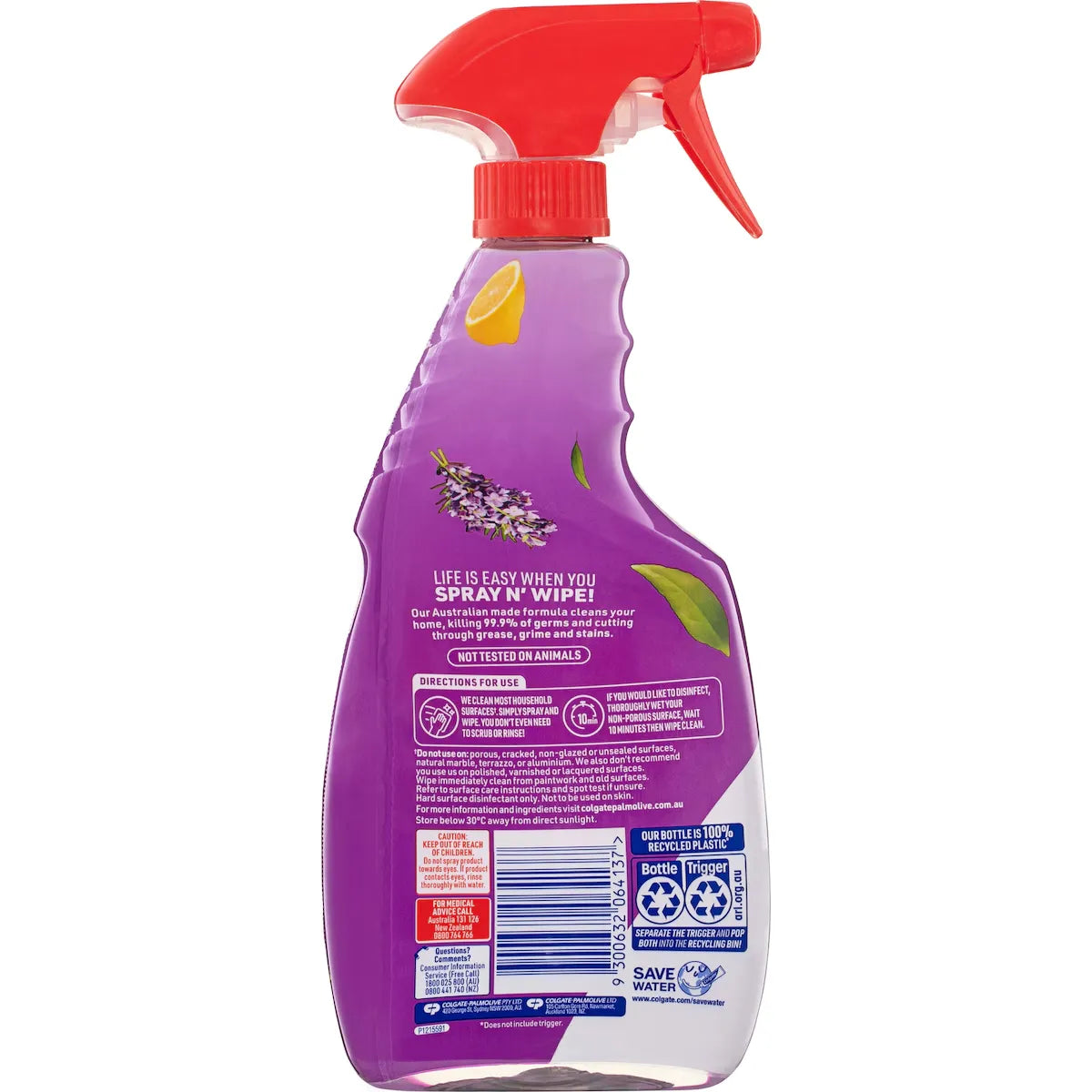 Ajax Spray & Wipe Multipurpose Lavender & Citrus Trigger 500ml