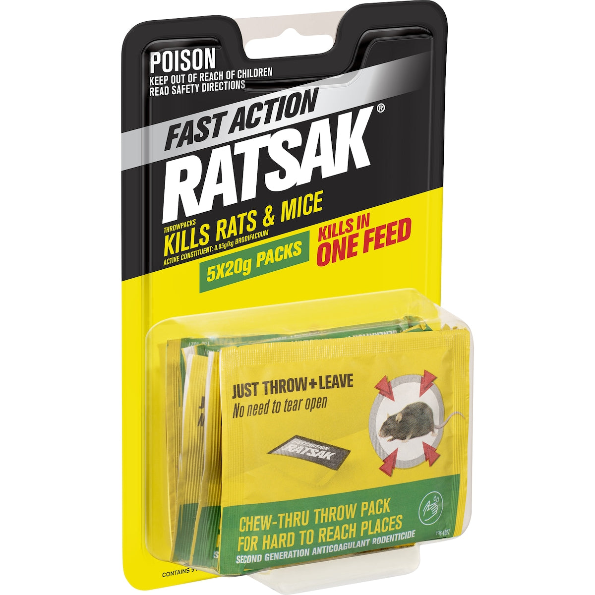 Ratsak Rat & Mouse Trap One Shot 100g