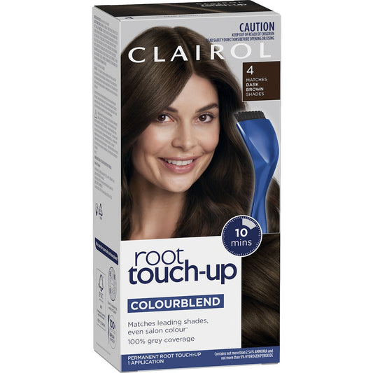 Clairol Root Touch Up Permanent 4 Dark Brown Hair Colour Each