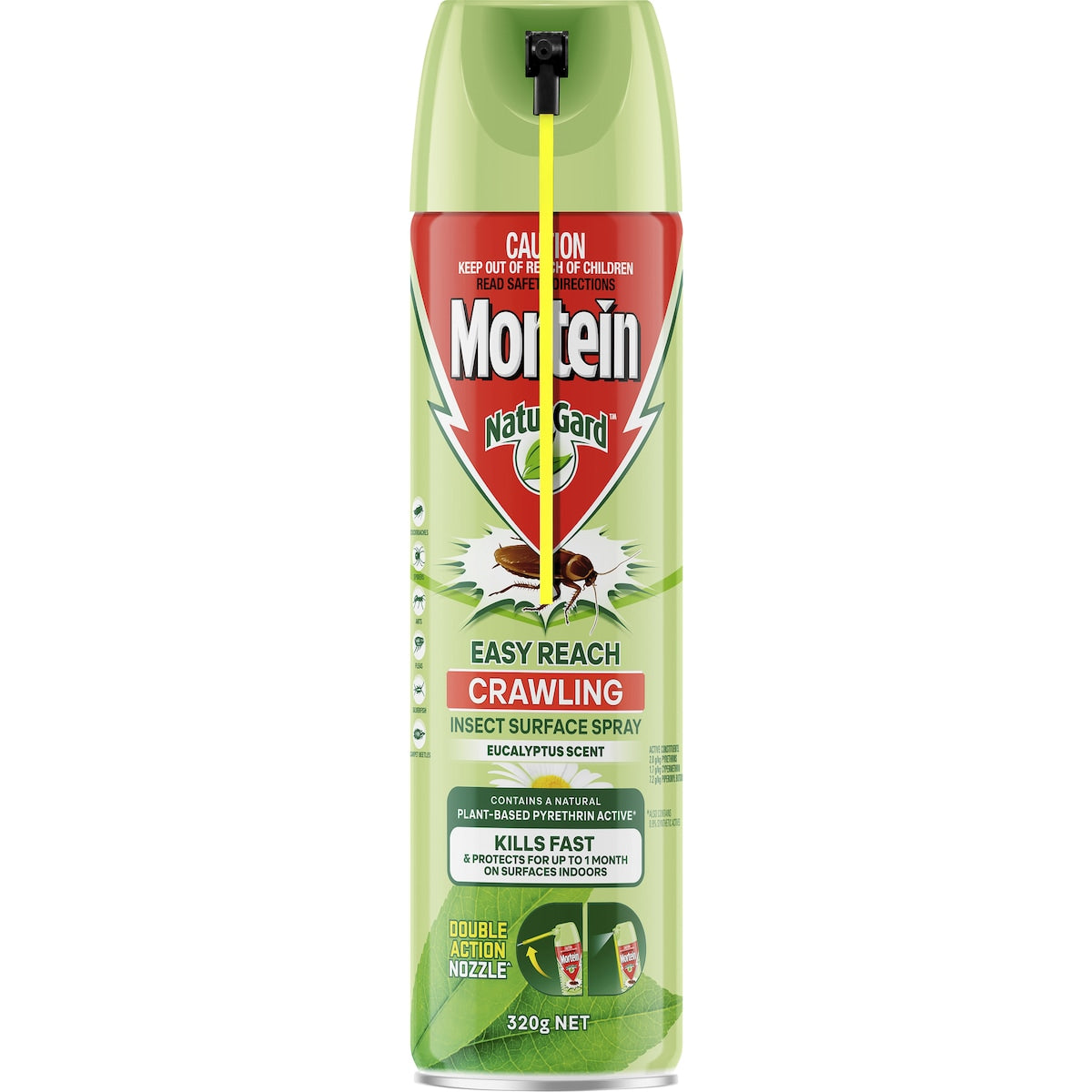 Mortein Naturgard Easy Reach Crawling Insect Spray 320g