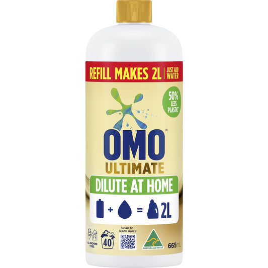 Omo Ultimate Dilute At Home Laundry Liquid 665ml