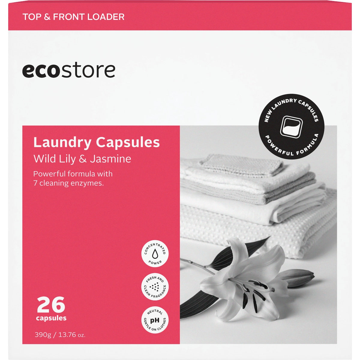 Ecostore Laundry Capsules Wild Lily & Jasmine 26 Pack