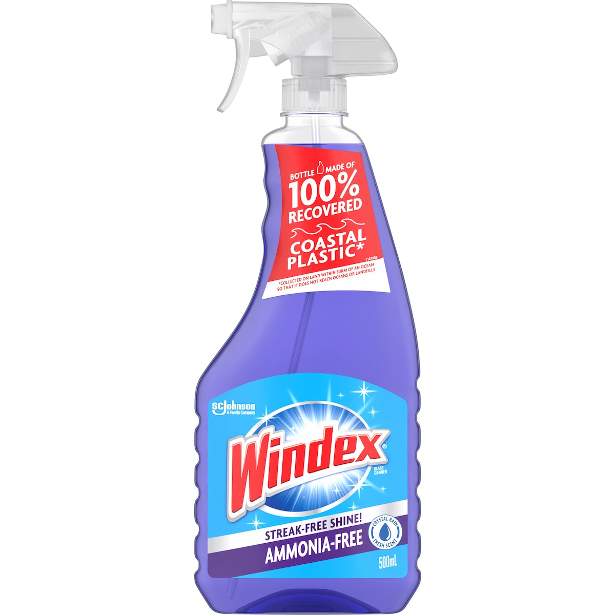 Windex Glass Cleaner Trigger Crystal Rain 500ml