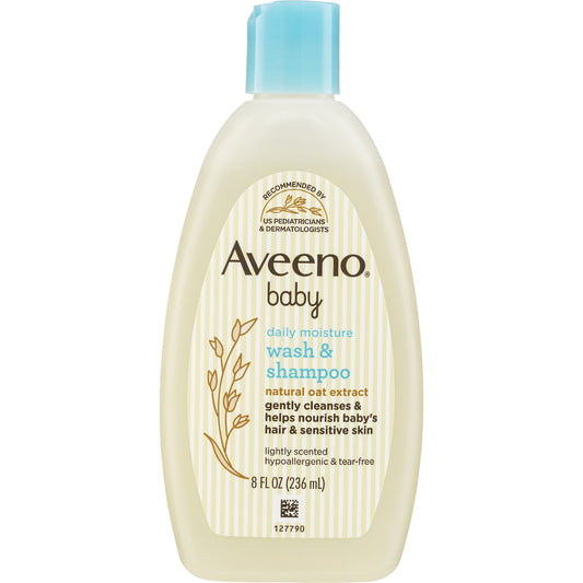 Aveeno Baby Daily Moisture Light Scent Sensitive Wash & Shampoo 236ml