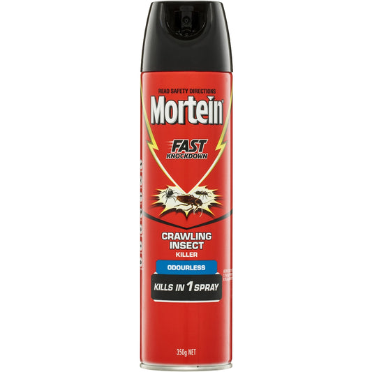 Mortein Fast Knockdown Odourless Crawling Insect Spray 350g