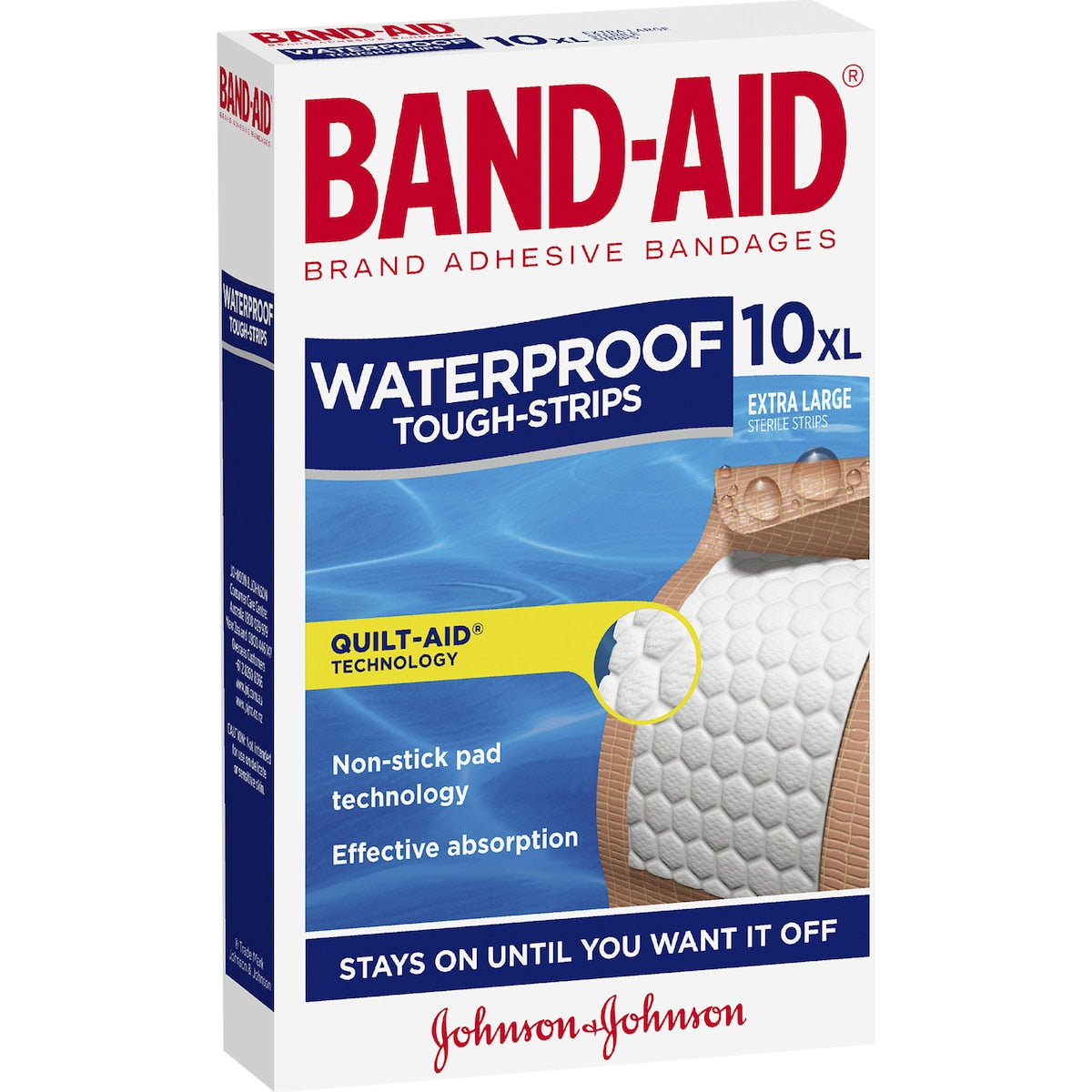 Band-aid Waterproof Tough Strips Extra Large 10 Pack