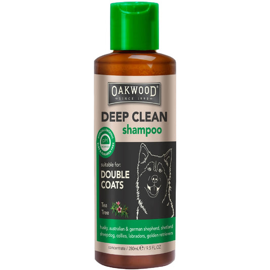 Oakwood Deep Clean Shampoo For Double Coats With Tea Tree Oil 280ml