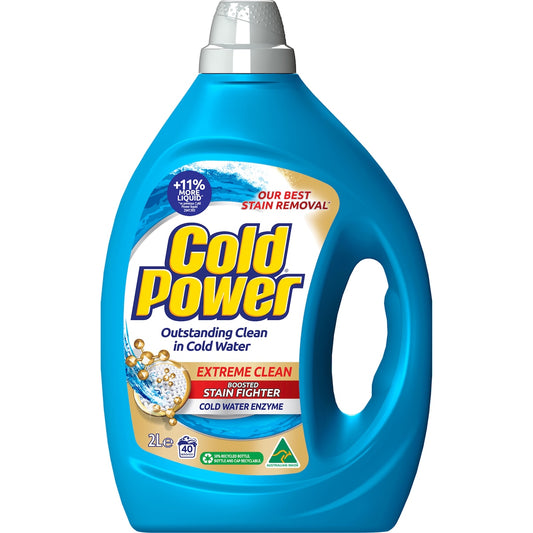 Cold Power Extreme Clean Laundry Liquid Washing Detergent 2l