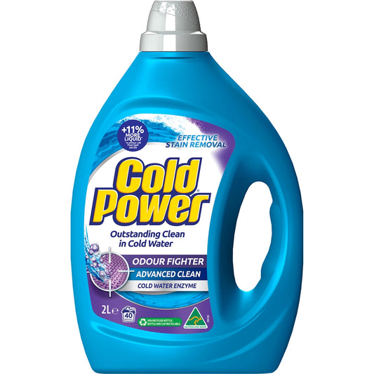 Cold Power Advanced Clean Odour Fighter Laundry Liquid Detergent 2l