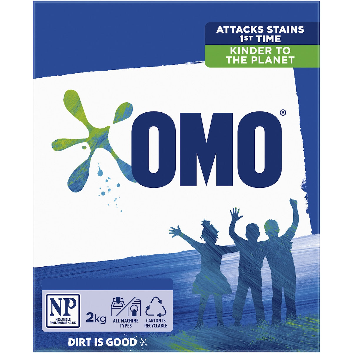 Omo Active Clean Washing Powder Front & Top Loader 2kg