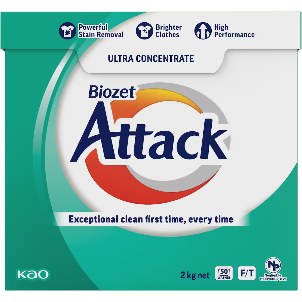 Biozet Attack Front & Top Loader Laundry Powder 2kg