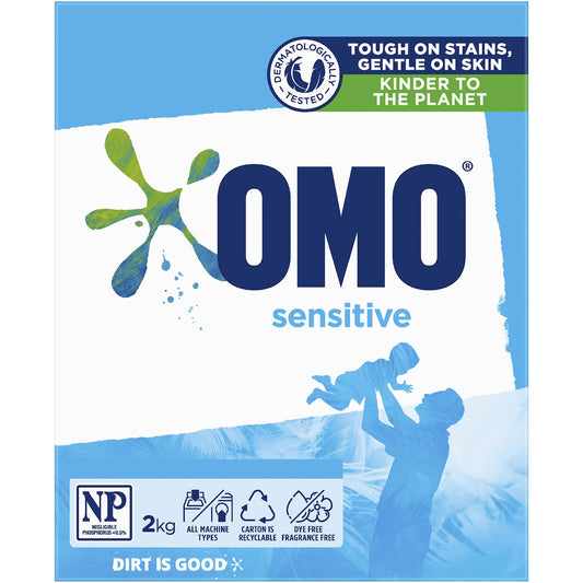 Omo Sensitive Washing Powder Front & Top Loader 2kg