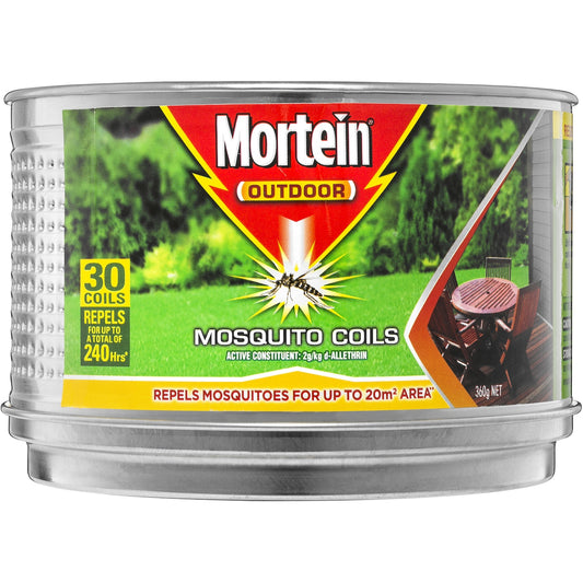 Mortein Outdoor Coil Burner Mosquito Repellent 30 Pack