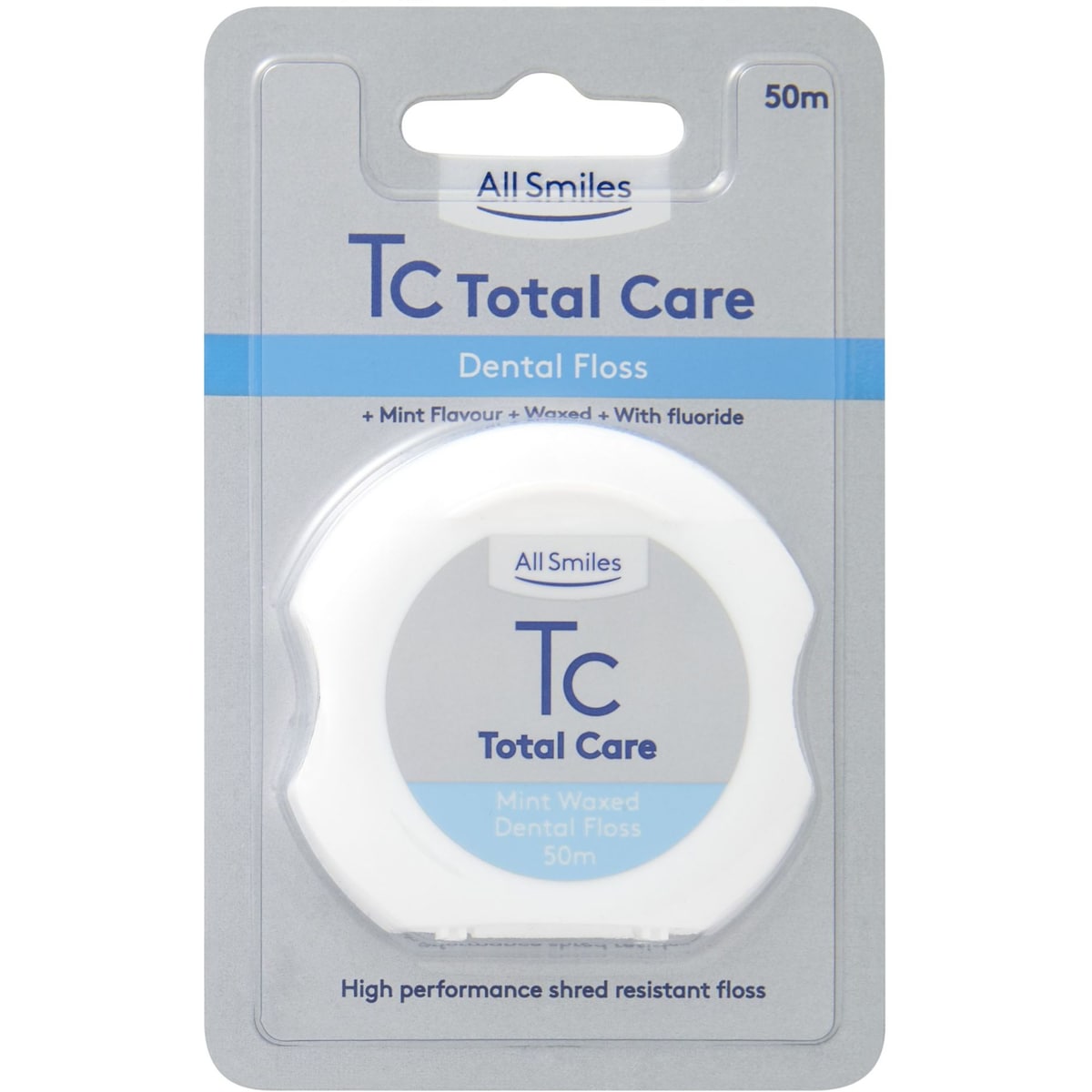 All Smiles Total Care Dental Floss 50m