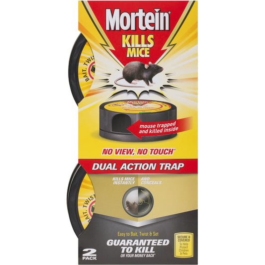 Mortein No View No Touch Mouse Trap 2 Pack