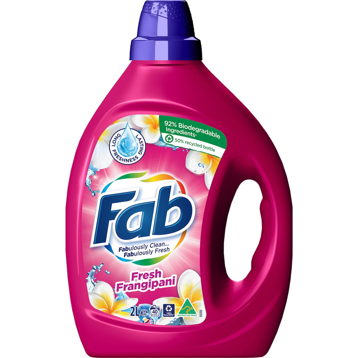 Fab Laundry Liquid Fresh Frangipani 2l