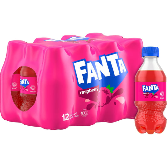 Fanta Raspberry Bottles 300ml X 12 Pack