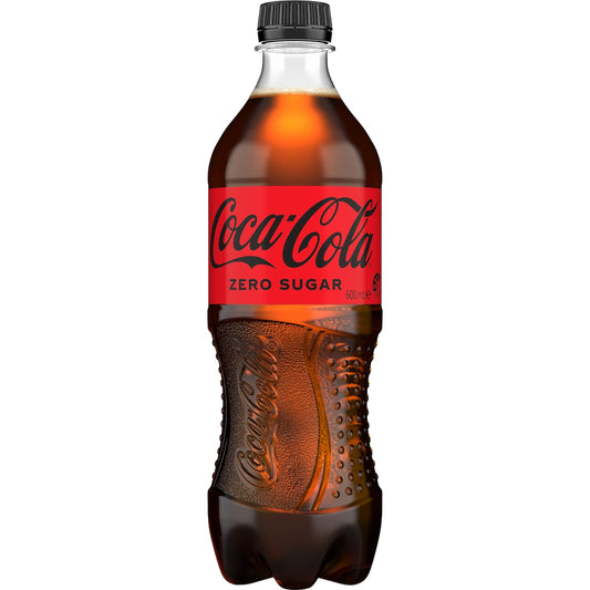 Coca - Cola Zero Sugar Soft Drink Bottle 600ml