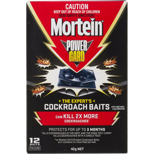 Mortein Powergard Cockroach Baits 12 Pack