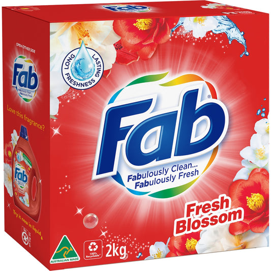 Fab Laundry Washing Powder Fresh Blossoms 2kg