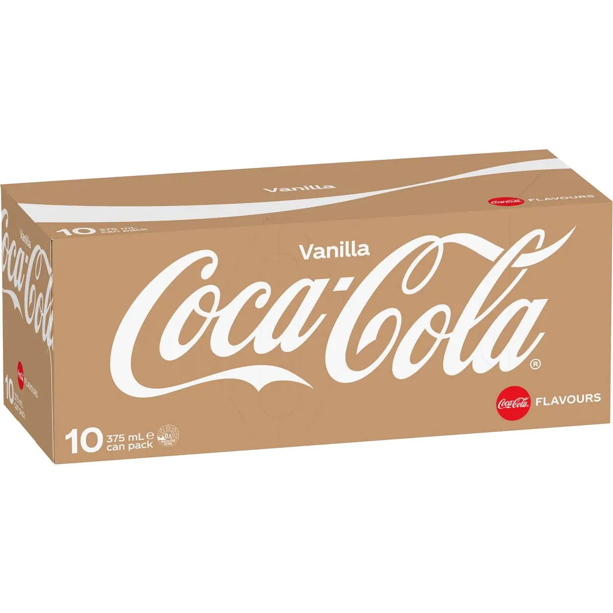 Coca - Cola Vanilla Soft Drink Multipack Cans 375ml X 10 Pack