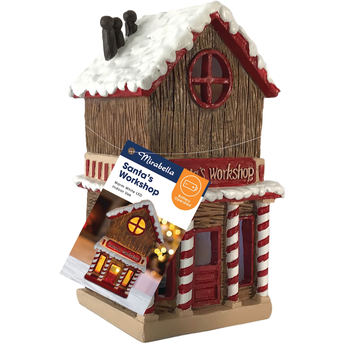 Mirabella Christmas Santa's Workshop Battery Operated each