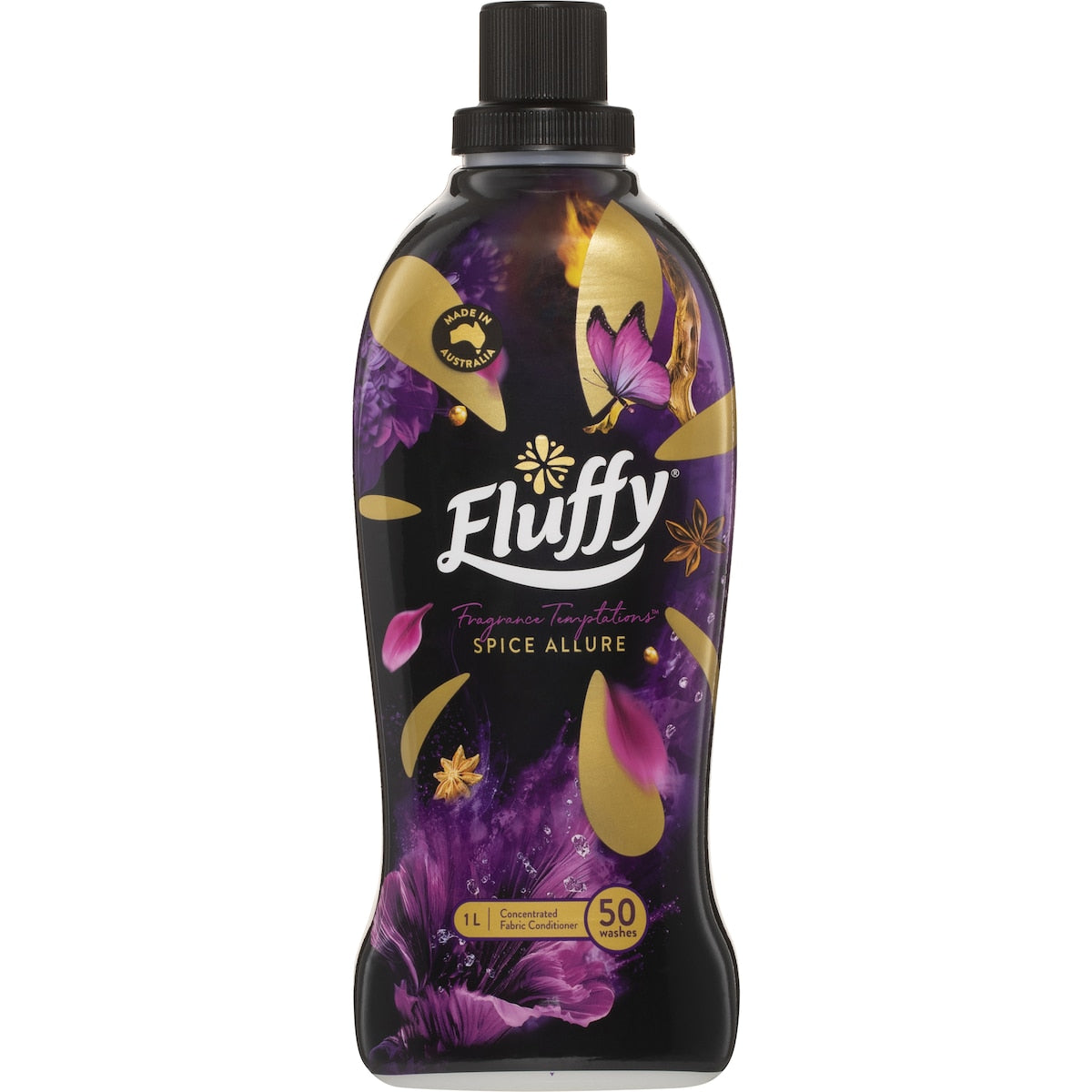 Fluffy Ultra Fabric Softener Spice Allure 1l