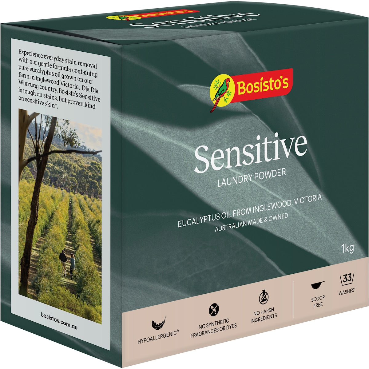 Bosisto's Sensitive Laundry Powder 1kg