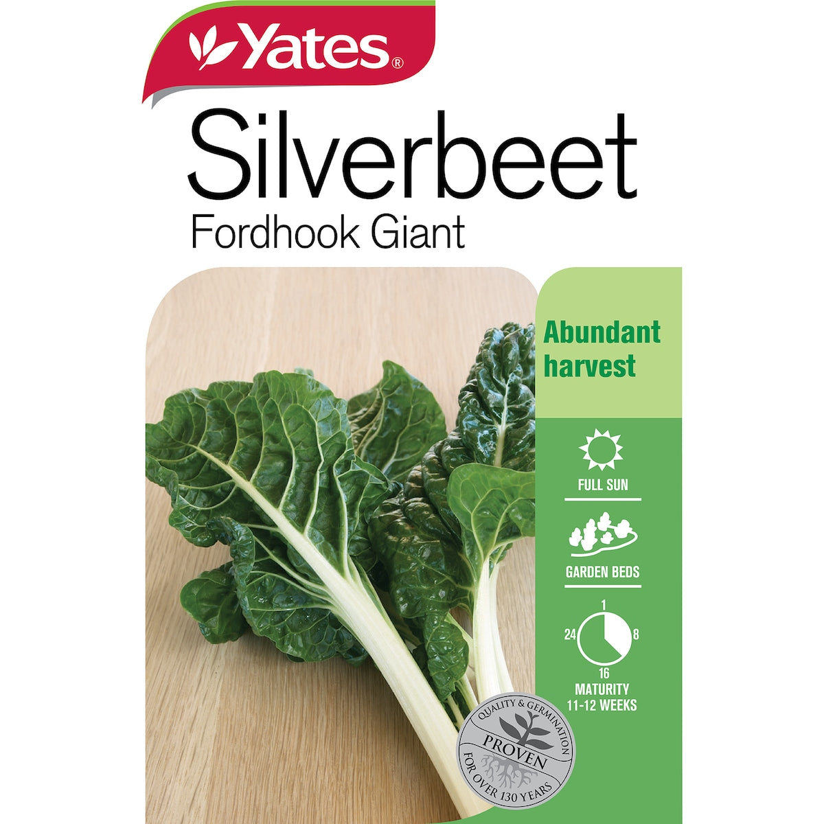 Yates Silverbeet Fordhook Giant Seeds 2 G