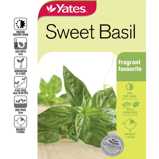 Yates Sweet Basil Seeds 0.3g