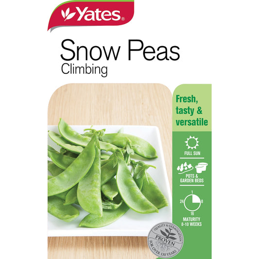 Yates Snow Pea Climbing Seeds 25 G