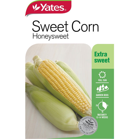 Yates Sweet Corn Honeysweet Seeds 10 G