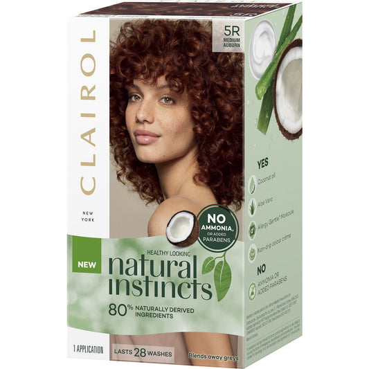 Clairol Natural Instincts Hair Colour 5r Auburn Semi Permanent Each