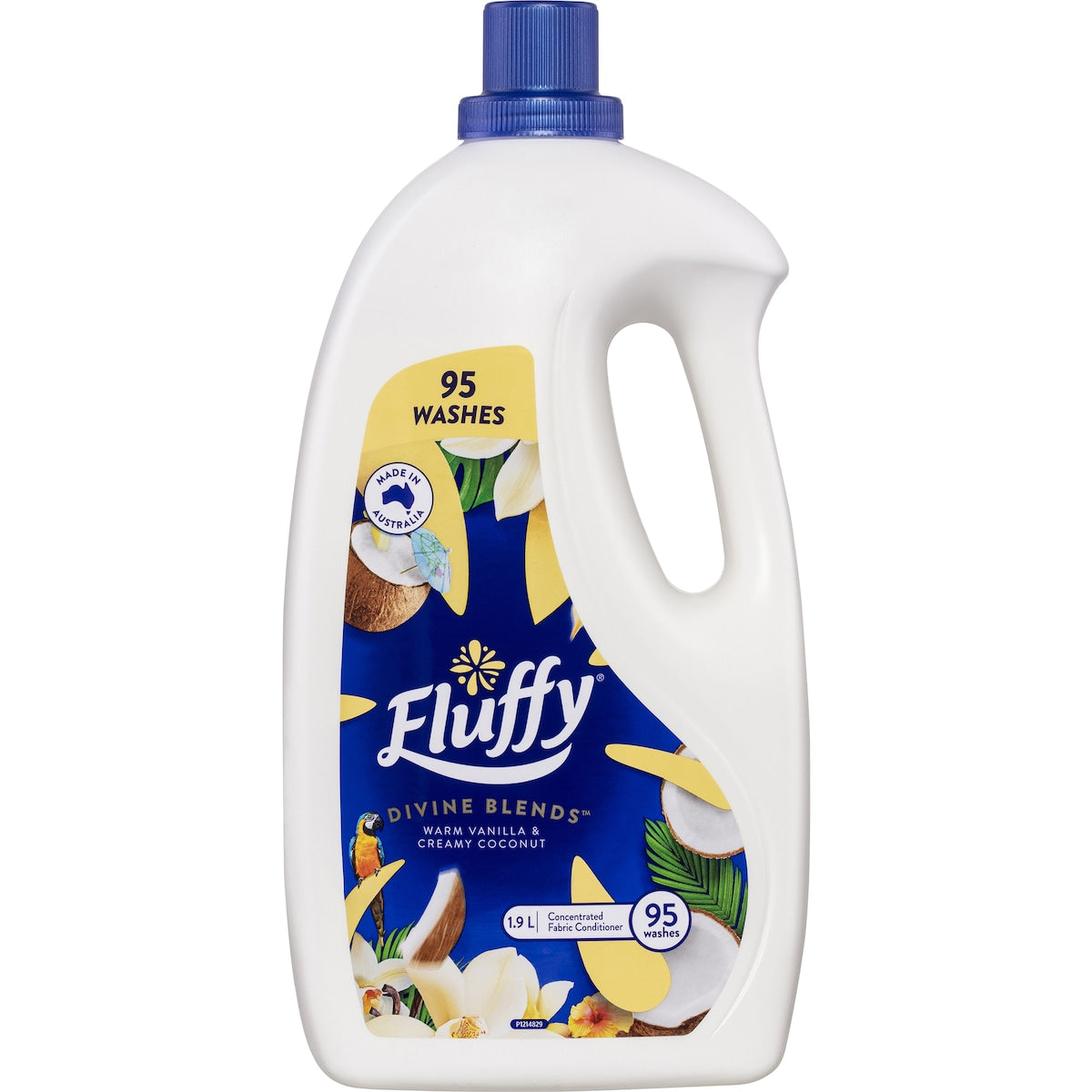 Fluffy Ultra Fabric Softener Vanilla & Coconut 1.9l