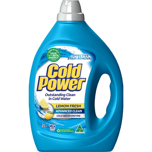 Cold Power Advanced Clean Lemon Laundry Liquid Washing Detergent 2l