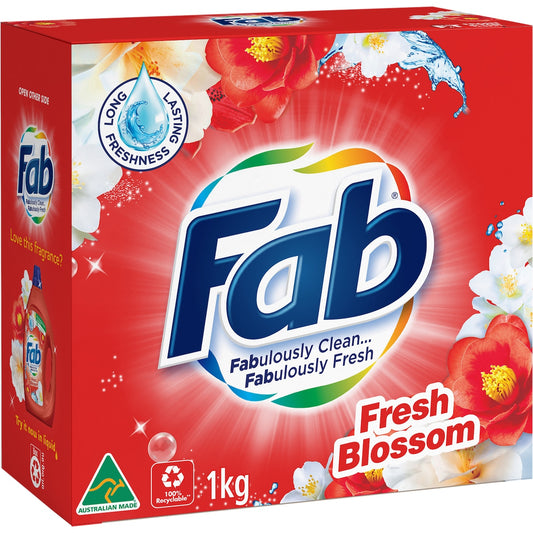 Fab Laundry Washing Powder Fresh Blossoms 1kg