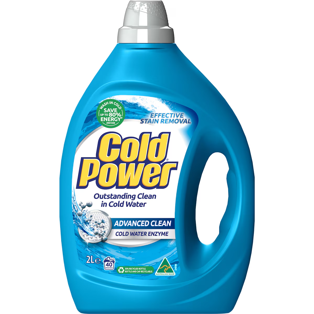 Cold Power Advanced Clean Laundry Liquid Washing Detergent 2l