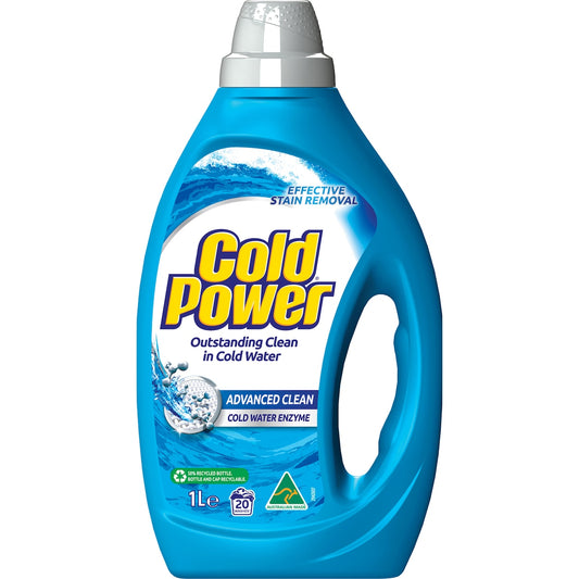 Cold Power Advanced Clean Laundry Liquid Washing Detergent 1l