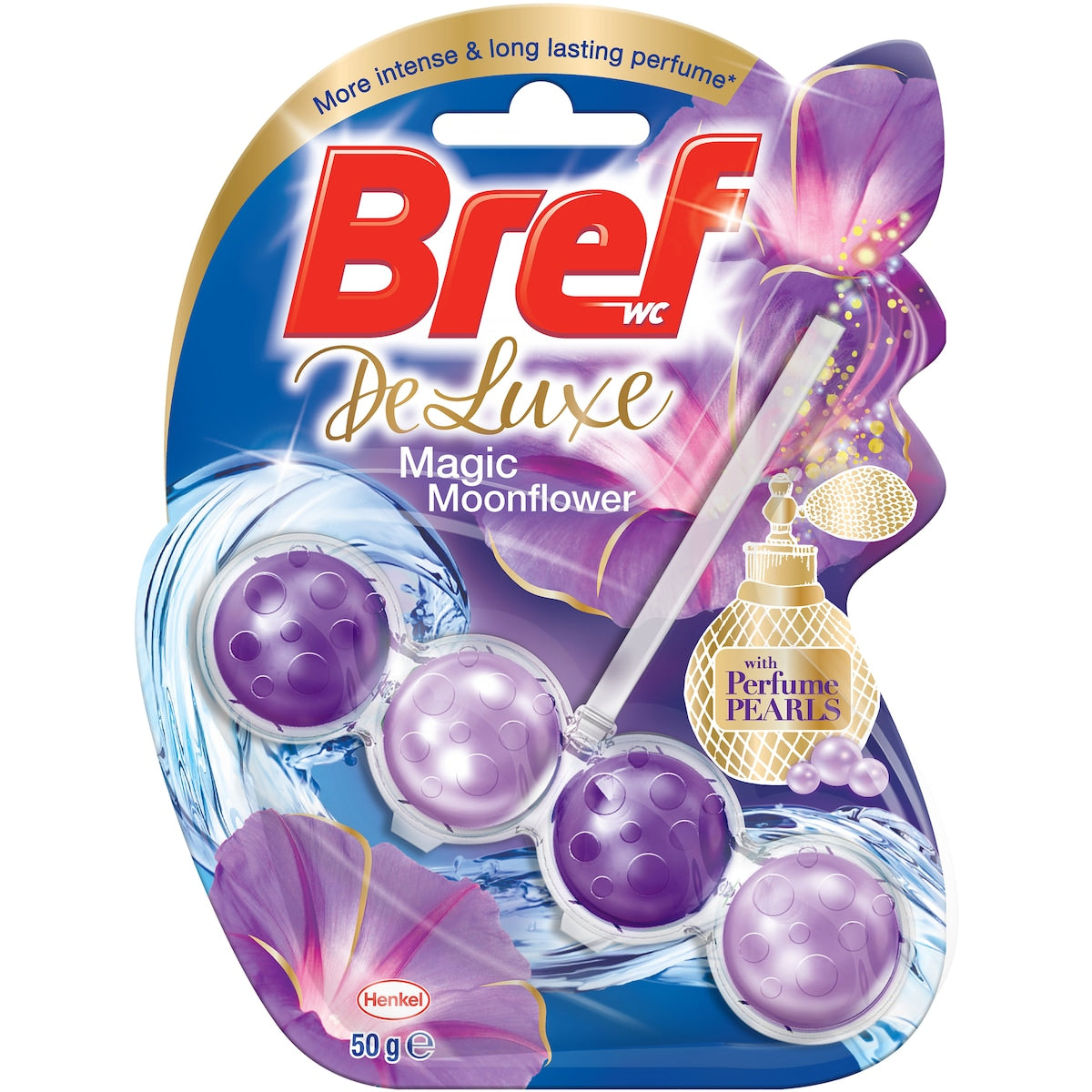 Bref Deluxe Magic Moonflower Toilet Cleaner Block 50g