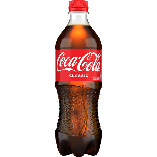 Coca - Cola Classic Soft Drink Bottle 600ml