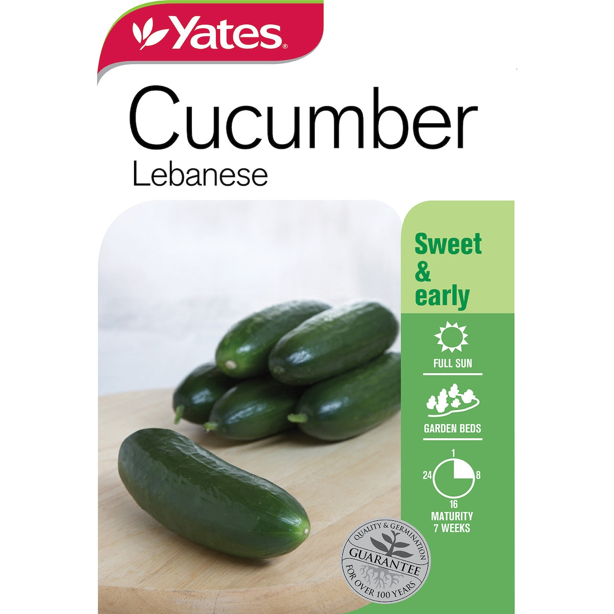 Yates Lebanese Cucumber Seeds 1.3g