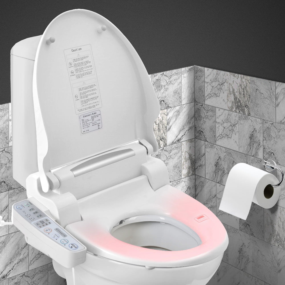 Cefito Electric Bidet Toilet Seat Cover Auto Smart Water Wash Dry Panel Control