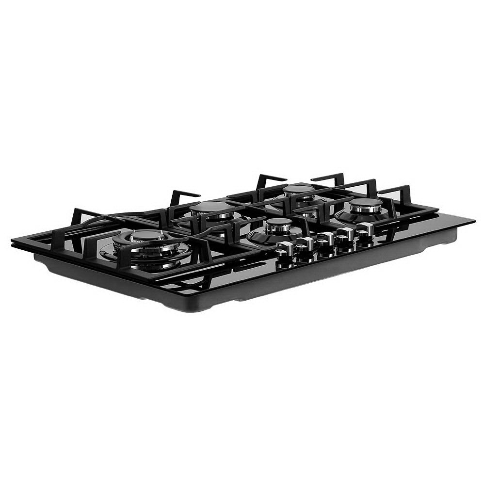 Devanti Gas Cooktop 90cm 5 Burner Black